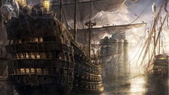 Fantasy ships artwork empire: