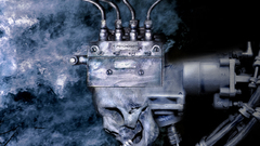 Fantasy skull artwork abstract