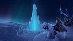 Fantasy snow ice Polar Bears