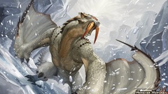 Fantasy snow Monster Hunter