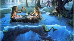 Fantasy tea Owls manatee