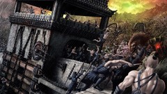 Fantasy wall fight battles digital art fantasy art