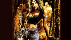 Fantasy warrior female girl