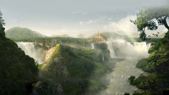 Fantasy waterfalls