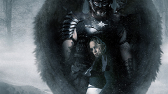 Fantasy winter warrior Princess archangel tale