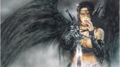 Fantasy woman angels luis royo fantasy art