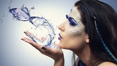 Fantasy woman fish models fantasy art