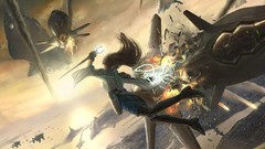 Fantasy woman science fiction battles