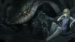 Fantasy woman snakes artwork