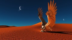 Fantasy woman wings planets angels fantasy art Fallen Angel