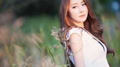 Fashion Actress asians stills brunettes models photo shoot 