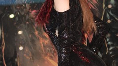 Fashion Actress queen asians models photo shoot black dress 