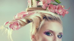 Fashion model painted body