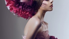 Fashion model painted body