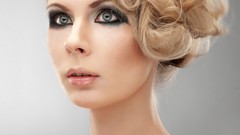 Fashion model painted body