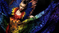 Fashion photography multicolor fashion