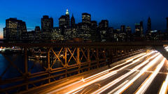 Fast nyc Bridge lights