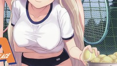 Fault outdoors blondes anime girls tony taka meganekko hair 