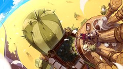 Feathers Anime dress white hair long hair anime girls short 