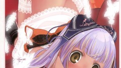 Feathers Anime falling anime girls lingerie tan lines