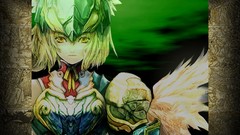 Feathers armor yellow eyes Tower Of Druaga