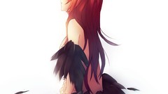 Feathers bleach inoue orihime orange hair Simple Background