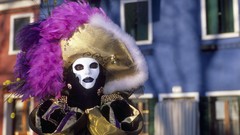 Feathers costume hats masks Venetian masks carnivals