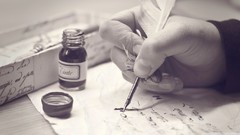 Feathers pens ink writer writing