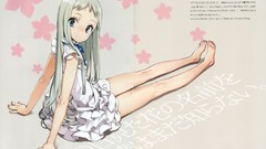 Feet Anime gap long hair oyari ashito honma meiko Hana mada