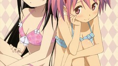 Feet Anime long hair akemi homura kaname madoka cleavage bikini 