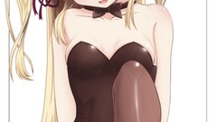 Feet Anime Ribbons blondes blush long hair anime girls boku wa 