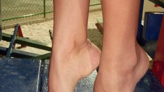 Feet barefoot