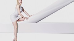 Feet Kylie Minogue minidress