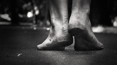 Feet monochrome legs