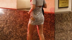 Feet rihanna long legs minidress