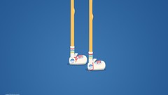 Feet sneakers mouth legs laughing