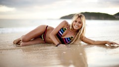 Feet woman bikini Alana Blanchard