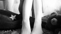 Feet woman legs pantyhose body parts