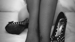 Feet woman legs pumps high heels