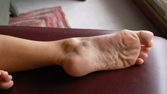 Feet woman legs soles