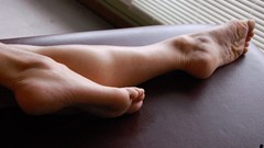 Feet woman legs soles