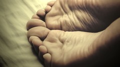 Feet woman legs soles