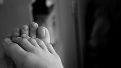 Feet woman legs tight