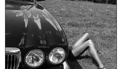 Feet woman monochrome legs