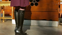 Feet woman Shoes clothes legs boots