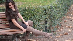 Feet woman Shoes clothes legs boots