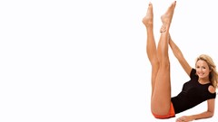 Feet woman white background Shorts Celebrity Actress legs stacy 