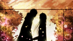 Fences silhouettes couple kimi