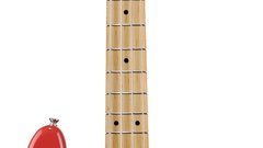 Fender bass guitar red