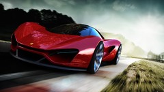 Ferrari races concept art